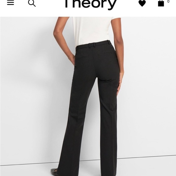 Hook-and-eye closure, belt loops. Off-seam front pockets,small size 14. - Picture 7 of 7